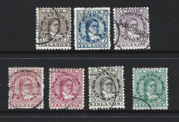 Cook Islands 1893 - 1900 Queen Makea Set Of 6 With Both 2&1/2d Shades FU - Islas Cook
