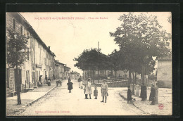 CPA Saint-Laurent-de-Chamousset, Place Des Roches  - Saint-Laurent-de-Chamousset