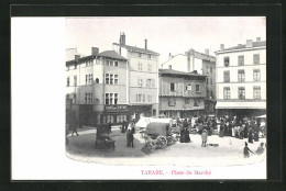 CPA Tarare, Place Du Marché  - Tarare