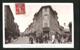 CPA Givors, Rue De Belfort Et Grande Rue  - Givors