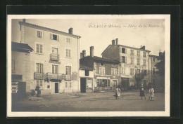 CPA St-Lager, Place De La Mairie, Hotel Du Lion D`Or  - Other & Unclassified