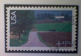 United States, Scott #C150, Used(o), 2012 Air Mail, Amish Horse And Buggy, $1.05, Multicolored - Gebraucht