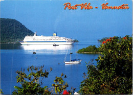 28-4-2023 (3 Z 16) Vanuatu (previous Name Was New Hebrides) Port Vila And Cruise Ship SKY - Steamers