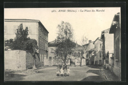 CPA Anse, La Place Du Marche  - Anse