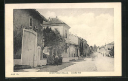 CPA Chonville, Grande-Rue, Vue De La Rue Im Sonnenschein  - Other & Unclassified