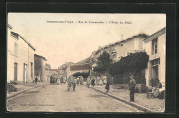 CPA Cousances-aux-Forges, Rue De Cousancelles, L`École Des Filles  - Autres & Non Classés