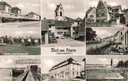 73973540 Weil_am_Rhein Hauptstrasse Dreilaendereck Rheinhafen Kirche Altweil Sta - Weil Am Rhein