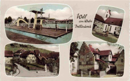 73973537 Weil_am_Rhein Freibad Sprungturm Teilansichten Altstadt Kirche - Weil Am Rhein