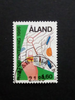 ALAND MI-NR. 15 GESTEMPELT(USED) NORDISCHE MEISTERSCHAFT IM ORIENTIERUNGSLAUF 1986 - Aland