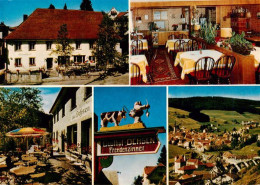 73941416 Voehrenbach Gasthof Pension Zum Ochsen Gaststube Terrasse Wegweiser Pan - Other & Unclassified