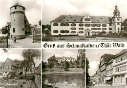 73900226 Schmalkalden Pulverturm Schloss Wilhelmsburg Hessenhof Schloss Weidebru - Schmalkalden