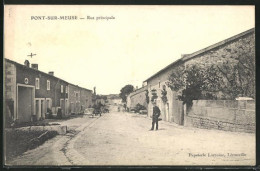 CPA Pont-sur-Meuse, Rue Principale  - Autres & Non Classés