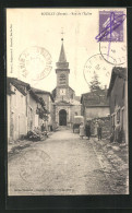 CPA Souilly, Rue De L'Eglise  - Autres & Non Classés