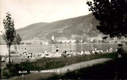 73900118 Ossiach Ossiachersee Kaernten AT Uferpartie Am See Mit Blick Auf Den Or - Andere & Zonder Classificatie