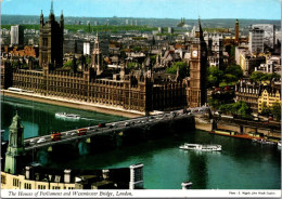 28-4-2023 (3 Z 16) UK - London - Westminster Bridge + River Thames + Big Ben Clock & Parliament House - Ponti