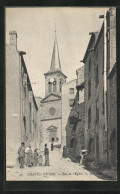 CPA Chatel-Guyon, Rue De L`Eglise  - Autres & Non Classés