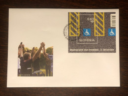 SLOVENIA FDC COVER 2018 YEAR  DISABLED HEALTH MEDICINE STAMPS - Slovenië