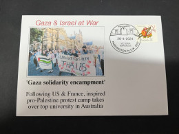 28-4-2024 (3 Z 17) GAZA - Solidary Encampment At Australian University Campus - Militares