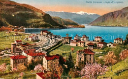 73794077 Porto Ceresio Lago Di Lugano IT Teilansicht M. Bahnhof U. See  - Autres & Non Classés