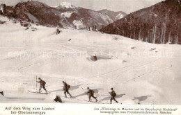 73794073 Oberammergau Weg Zum Laaber - Winter - Langlaufski Oberammergau - Oberammergau