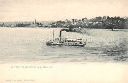 73794053 Ueberlingen Bodensee Teilansicht V. Bodensee Aus M. Damfer Ueberlingen  - Überlingen