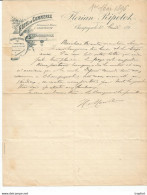 M11 Cpa / Old Invoice RARE Lettre Ancienne HOTEL Du COMMERCE 1896 CHAMPAGNOLE Jura - Ambachten