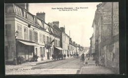 CPA Pont-Sainte-Maxence, Rue Perronet, La Mairie Et La Poste  - Pont Sainte Maxence