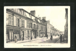 CPA Pont-Sainte-Maxence, Mairie Et Rue Neuve  - Pont Sainte Maxence