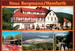 73785000 Hemfurth-Edersee Hotel Restaurant Haus Bergmann Blick Auf Den Edersee S - Sonstige & Ohne Zuordnung