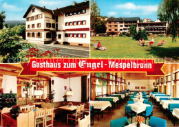 73784973 Mespelbrunn Gasthaus Zum Engel Restaurant Garten Mespelbrunn - Autres & Non Classés