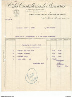 F16 Cpa / Old Invoice / RARE !! Facture Ancienne BACCARAT CRISTALLERIE 1921 Cristal - 1900 – 1949