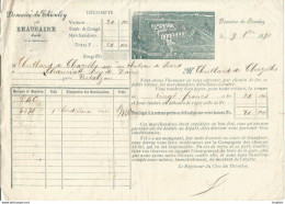F16 Cpa / Old Invoice / RARE !! Facture Ancienne BEAUCAIRE 1890 Domaine De THIEULOY Vin Vignoble - Agriculture