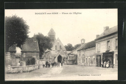 CPA Nogent-sur-Oise, Place De L'Eglise  - Nogent Sur Oise
