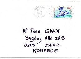 77792 - Frankreich - 1989 - 3,60F Posthochschule EF A Bf LE CRES -> Norwegen - Cartas & Documentos