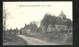 CPA Laneuville-sur-Ressons, Rue & Eglise  - Otros & Sin Clasificación