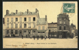 CPA Mouy, Place Cantrel Et Rue Gambetta  - Mouy