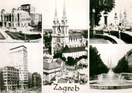 73784242 Zagreb Agram Croatia Teilansichten Kirche Brunnen  - Kroatien