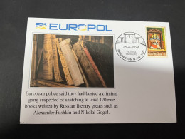 28-4-2024 (3 Z 17) EUROPOL Police Busted Criminsl Gang Stealing Rare Books In European Library (with Police Stamp) - Policia – Guardia Civil