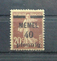 Memel 22 Mit Falz #UM288 - Memelland 1923