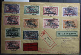 Memel 72-83 Ohne 79 Auf Brief Als Mischfrankatur Mit Luftpost Befördert #BA784 - Memelland 1923