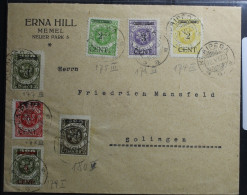 Memel 176-182 Auf Brief Als Mischfrankatur #BA808 - Memelland 1923
