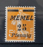 Memel 58 Postfrisch #VZ107 - Memel (Klaïpeda) 1923