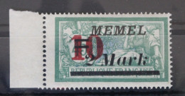 Memel 121IV Postfrisch Geprüft Klein BPP, Plattenfehler #VZ243 - Memel (Klaïpeda) 1923