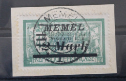 Memel 88II Gestempelt Plattenfehler #VZ203 - Memel (Klaipeda) 1923