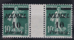 Memel 54b ZW Postfrisch Geprüft Klein BPP #FC797 - Memel (Klaïpeda) 1923