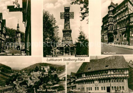 73783750 Stolberg Harz Hotel Weisses Ross Kreuz Josefphshoehe Kulturhaus Rathaus - Stolberg (Harz)