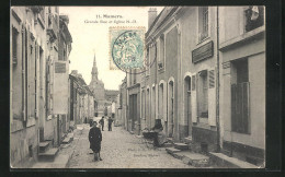 CPA Mamers, Grande Rue Et Eglise  - Mamers