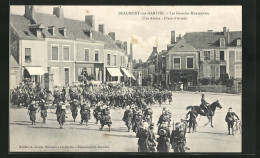 CPA Beaumont-sur-Sarthe, Les Grandes Manoeuvres, Une Alerte, Place D'Armes  - Beaumont Sur Sarthe