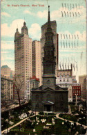 28-4-2023 (3 Z 16) VERY OLD - Posted 1911 ? - New York St Paul Church - Chicago