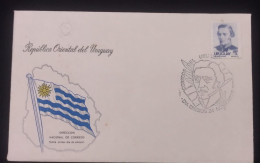 D)1976, URUGUAY, FIRST DAY COVER, ISSUE, GENERAL ISSUES, GENERAL ARTIGAS, FDC - Uruguay